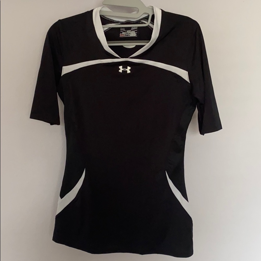 Under Armour Fitted Coupe Ajustee Black Shirt S